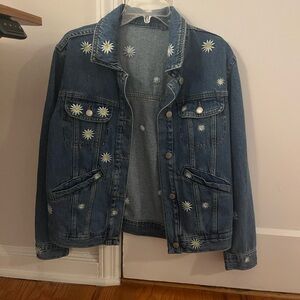 Bagatelle Floral Denim Jacket. Never worn!